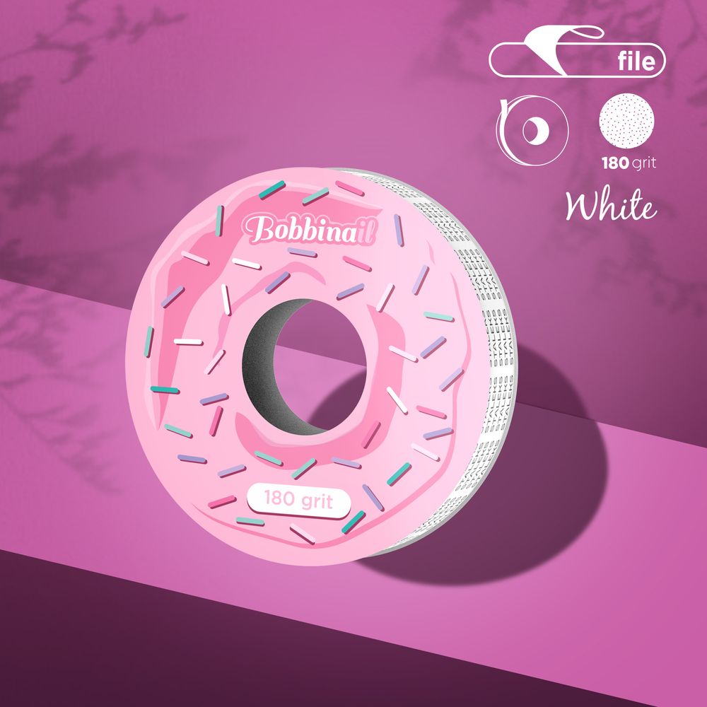 Disposable white abrasive tape EXPERT refill for plastic case
