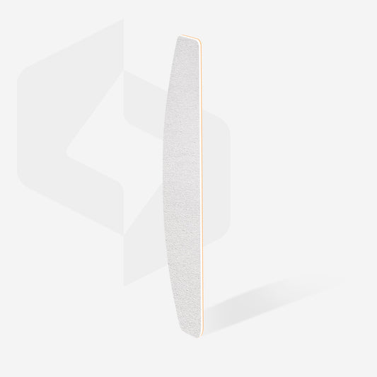 Disposable white files for crescent nail file soft foam layer EXPERT 40 (30 pcs)