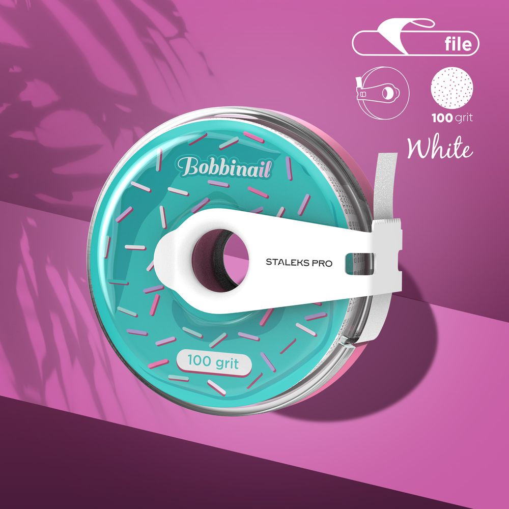 Disposable white abrasive tape EXPERT in plastic case