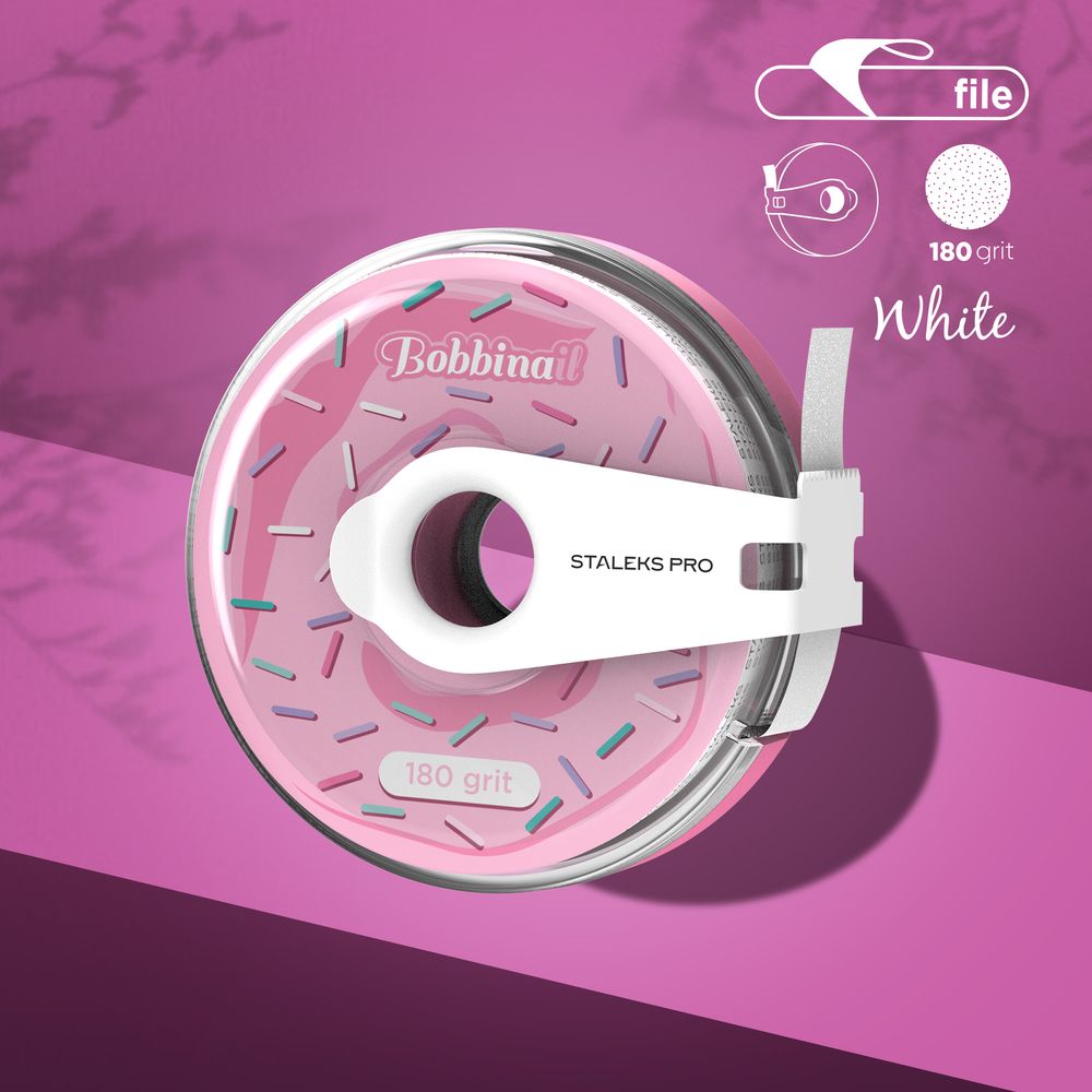 Disposable white abrasive tape EXPERT in plastic case