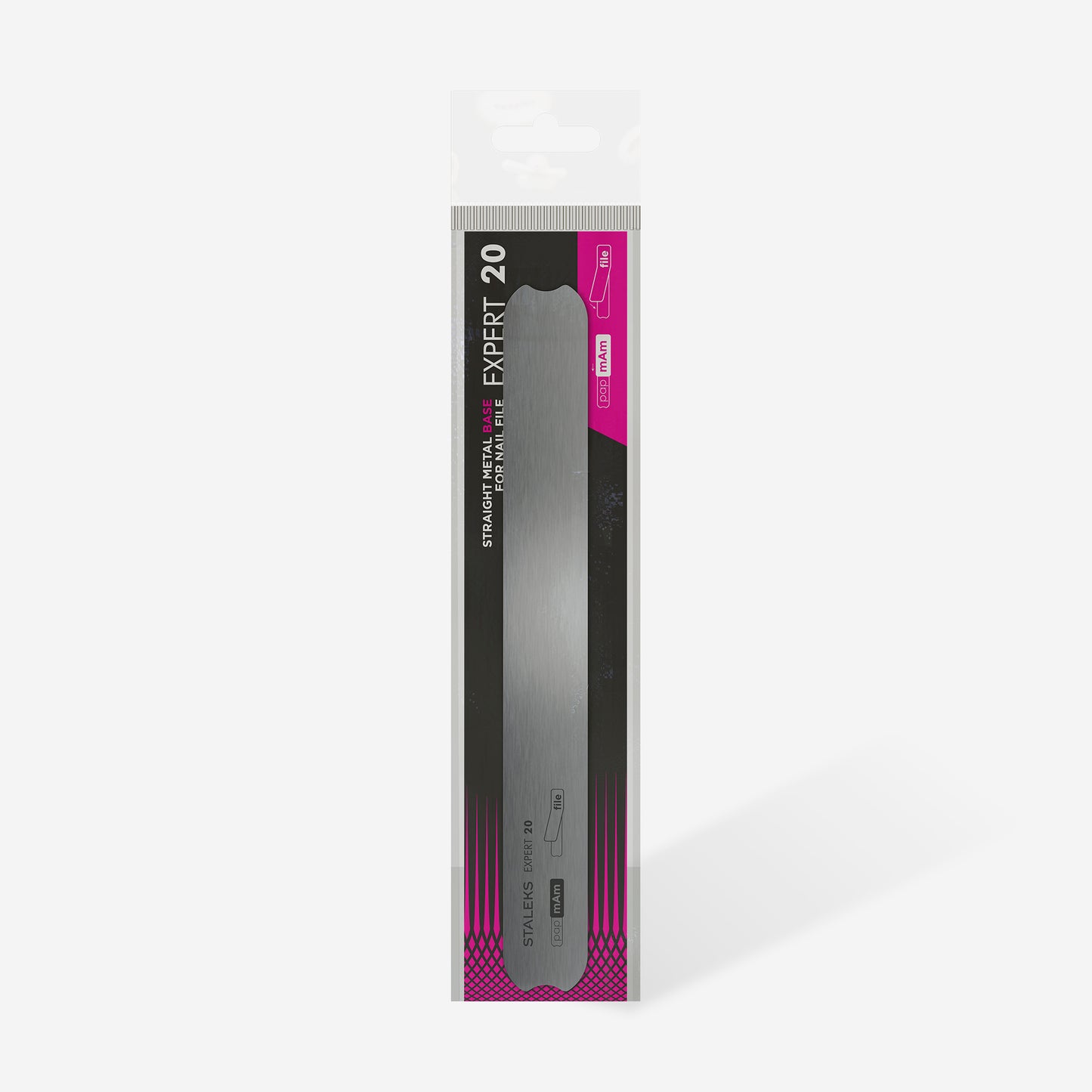 Straight metal base nail file EXPERT 20